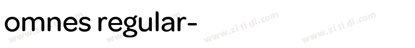 omnes regular字体转换